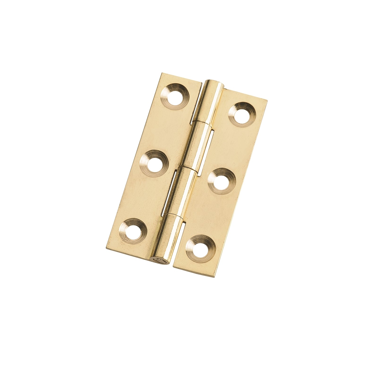 Lane 38 x 22 x 1.6mm Brass Fixed Pin Butt Hinge - 2 Pack - Image 1 of 1