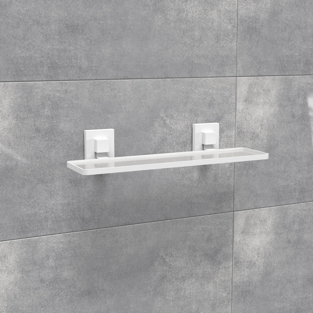 Fusion-Loc Matte White Style Suction Acrylic Shelf - Image 10 of 10