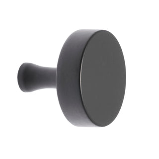 Lane 32mm Matte Black Thick Round Knob - 6 Pack