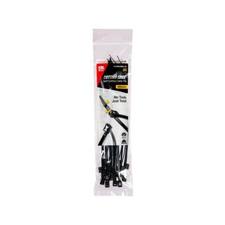 Gardner Bender 200 x 4.3mm Black Self-Cutting Cable Ties - 20 Pack