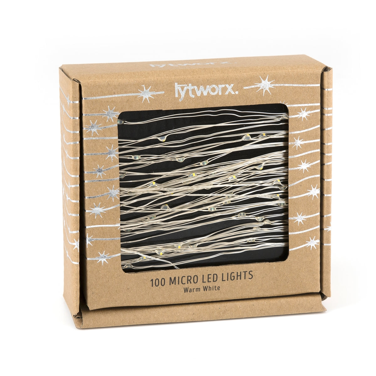 Lytworx 100 Warm White LED Battery Operated Copper Wire Lights - Image 1 of 2