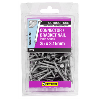 Otter 500g 35 x 3.15mm 316 Stainless Steel Connector / Bracket Nails