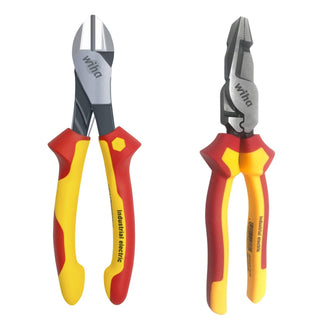 Wiha Plier Set Crosscut Diagonal Cutters VDE Insulated Electric