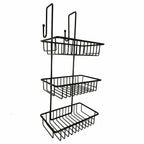 Barelli Black Over Screen Bathroom Shower Caddy With Hooks - Image 1 of 4