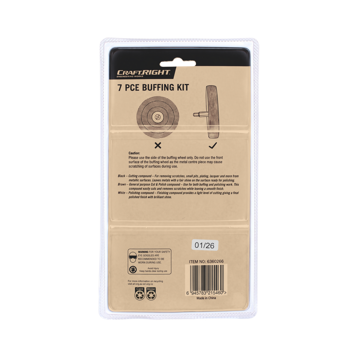 Craftright 7 Piece Buffing Kit - Image 3 of 3