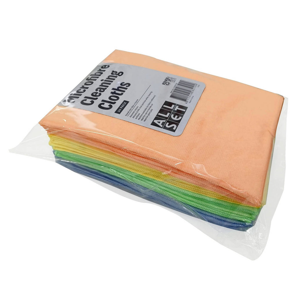 All Set Microfibre Cleaning Cloths - 20 Pack - Image 1 of 8
