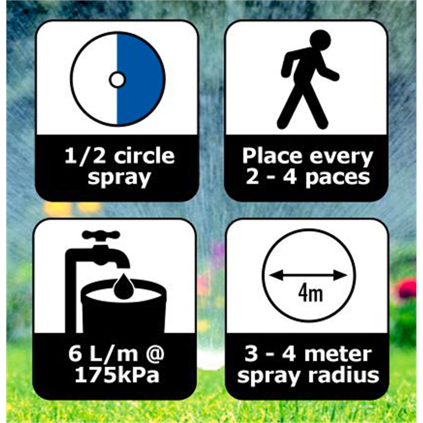 Pope 50mm 1/2 Circle Pop-Up Sprinkler - Image 2 of 5