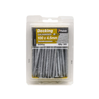 Paslode 100 x 4.5mm 500g Galvanised Griplock Nails - 35 Pack