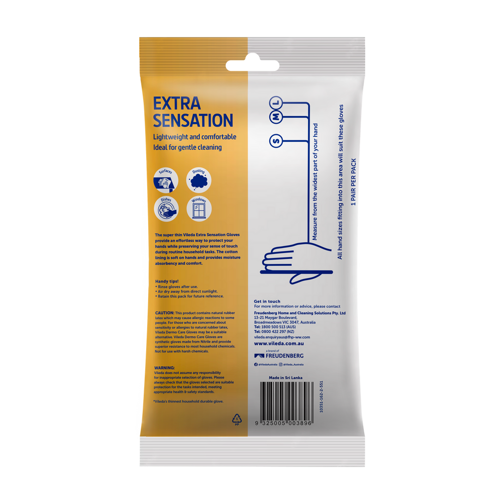 Vileda Extra Sensation Gloves - Small - Image 2 of 7
