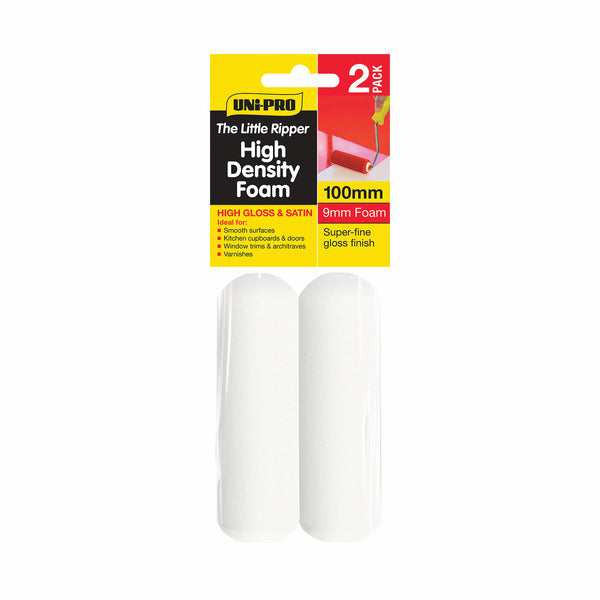 UNi-PRO 100mm Little Ripper High Density Foam Roller Cover 2 Pack 9mm Nap