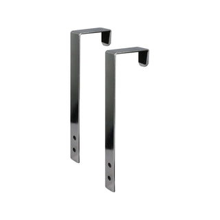 Adoored Chrome Over-The-Door Arm Hook - Pair