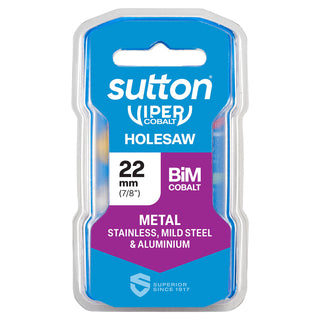 Sutton Tools 22mm Viper Cobalt Bi-Metal Holesaw