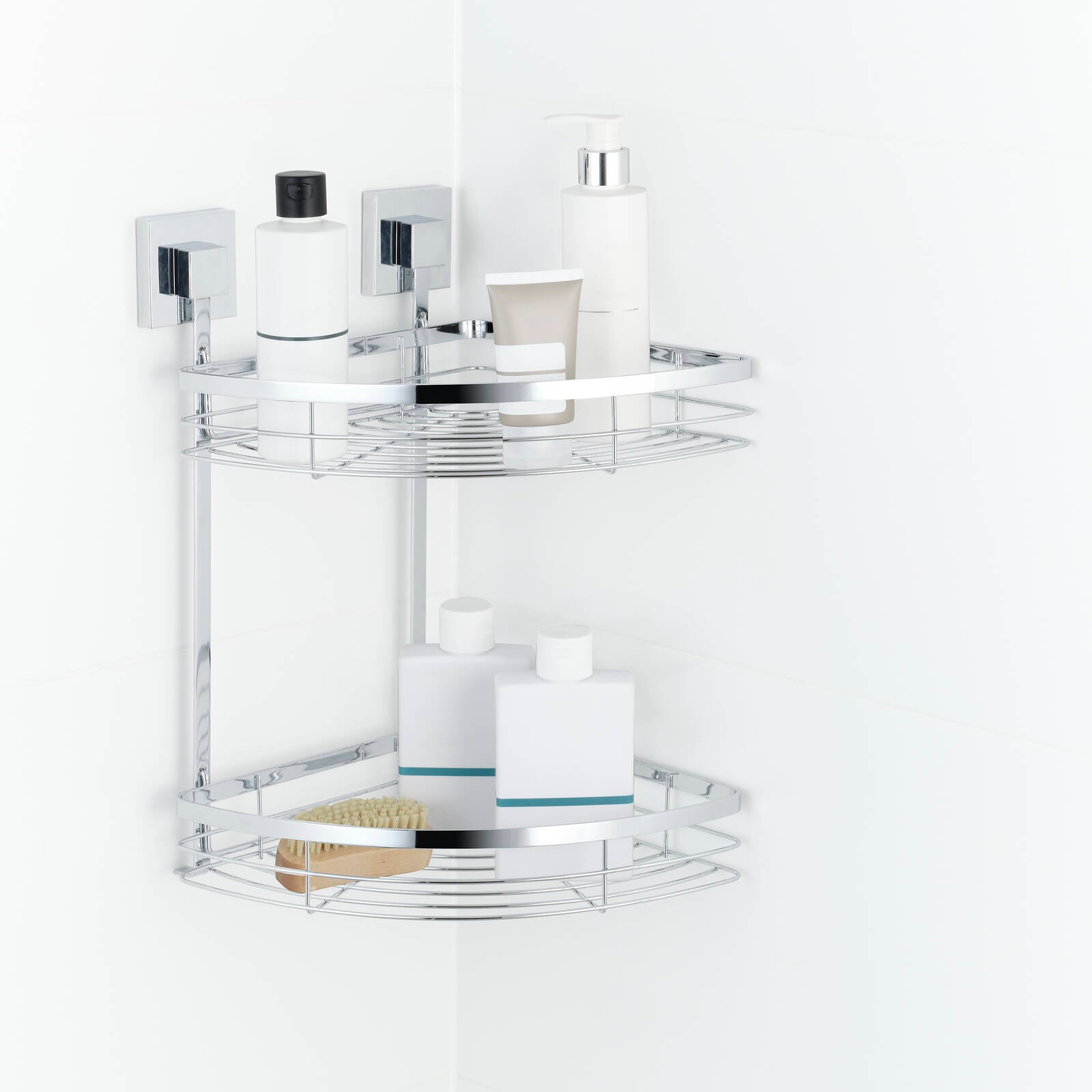Fusion-Loc 26kg Stainless Steel Double Corner Shower Caddy - Image 2 of 5