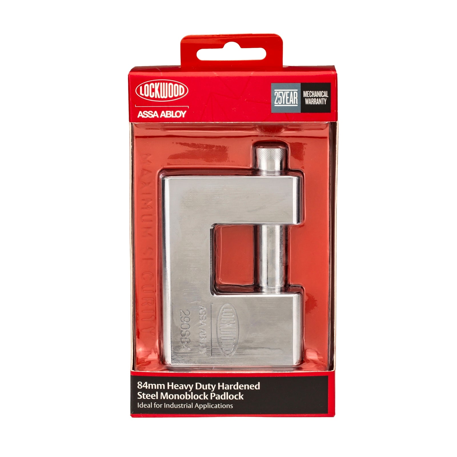 Lockwood 96mm Hardened Steel 290 Series Monoblock Padlock - Image 4 of 4