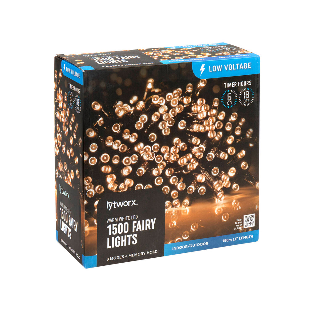 Lytworx Warm White Fairy Lights - 1500 Pack - Image 1 of 2