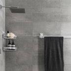 Fusion-Loc Matte White Style Suction Double Corner Shower Caddy - Image 5 of 5