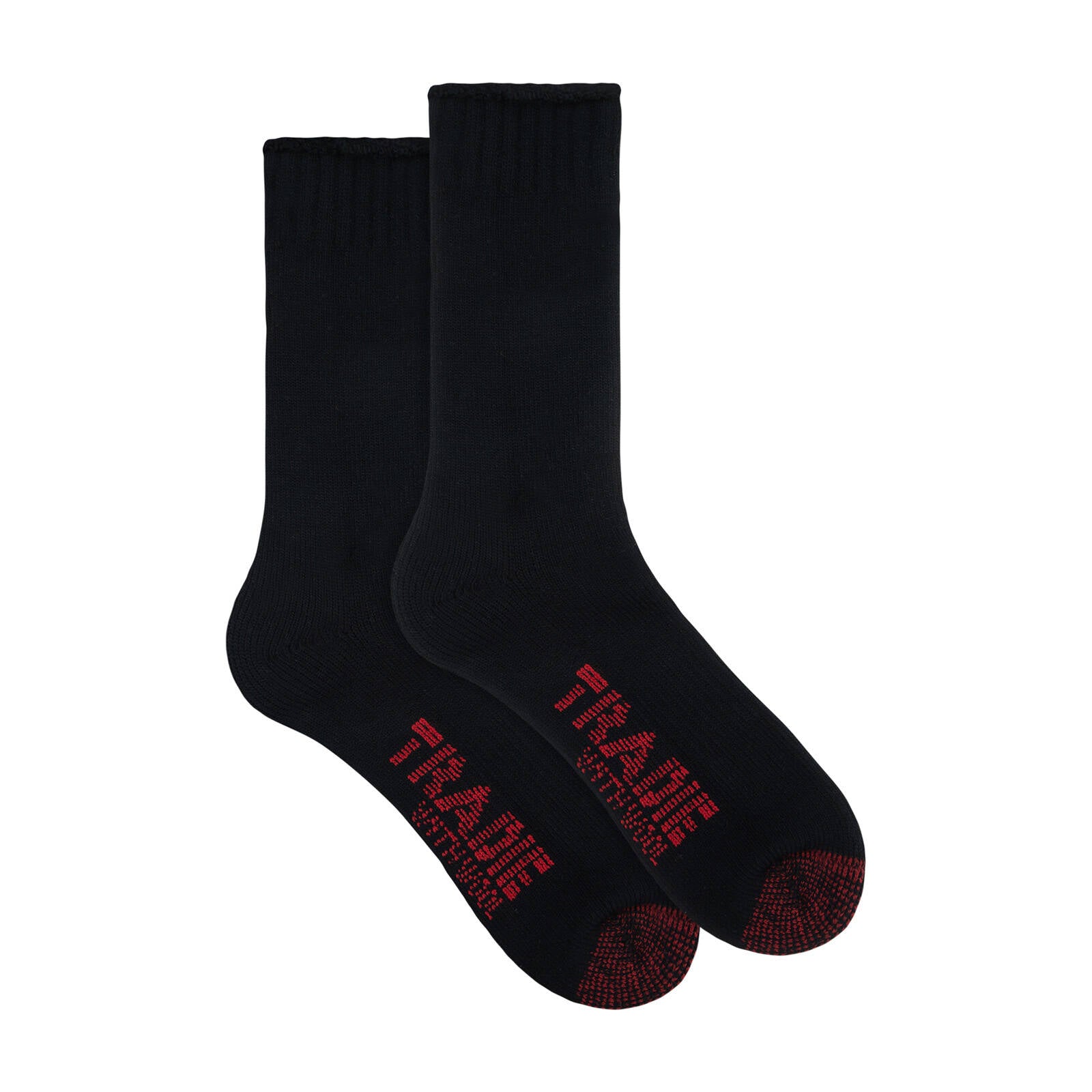 Tradie Men's Black Wool Crew Socks 2 Pack Size 7-10 - Image 3 of 7