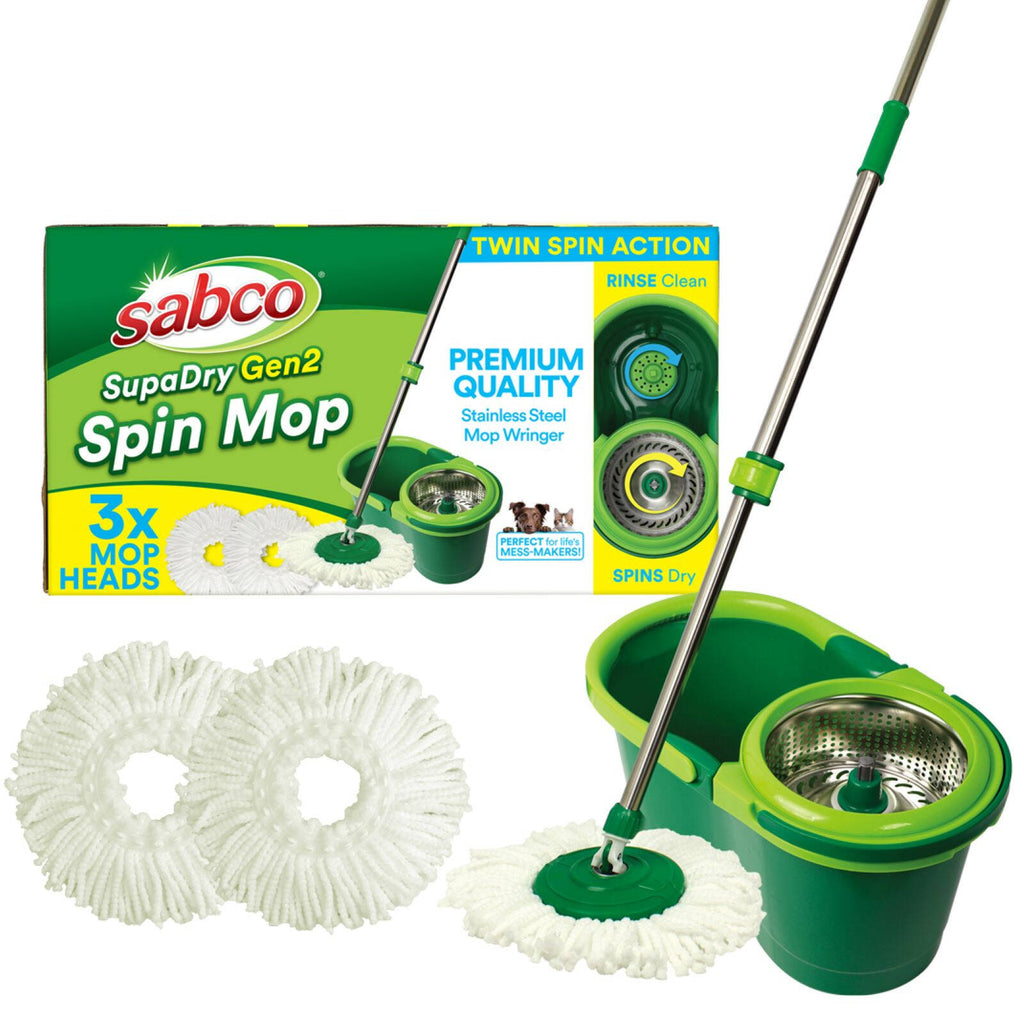 Sabco SupaDry Spin Mop &amp; Bucket Gen2 With Bonus Refill - Image 1 of 8