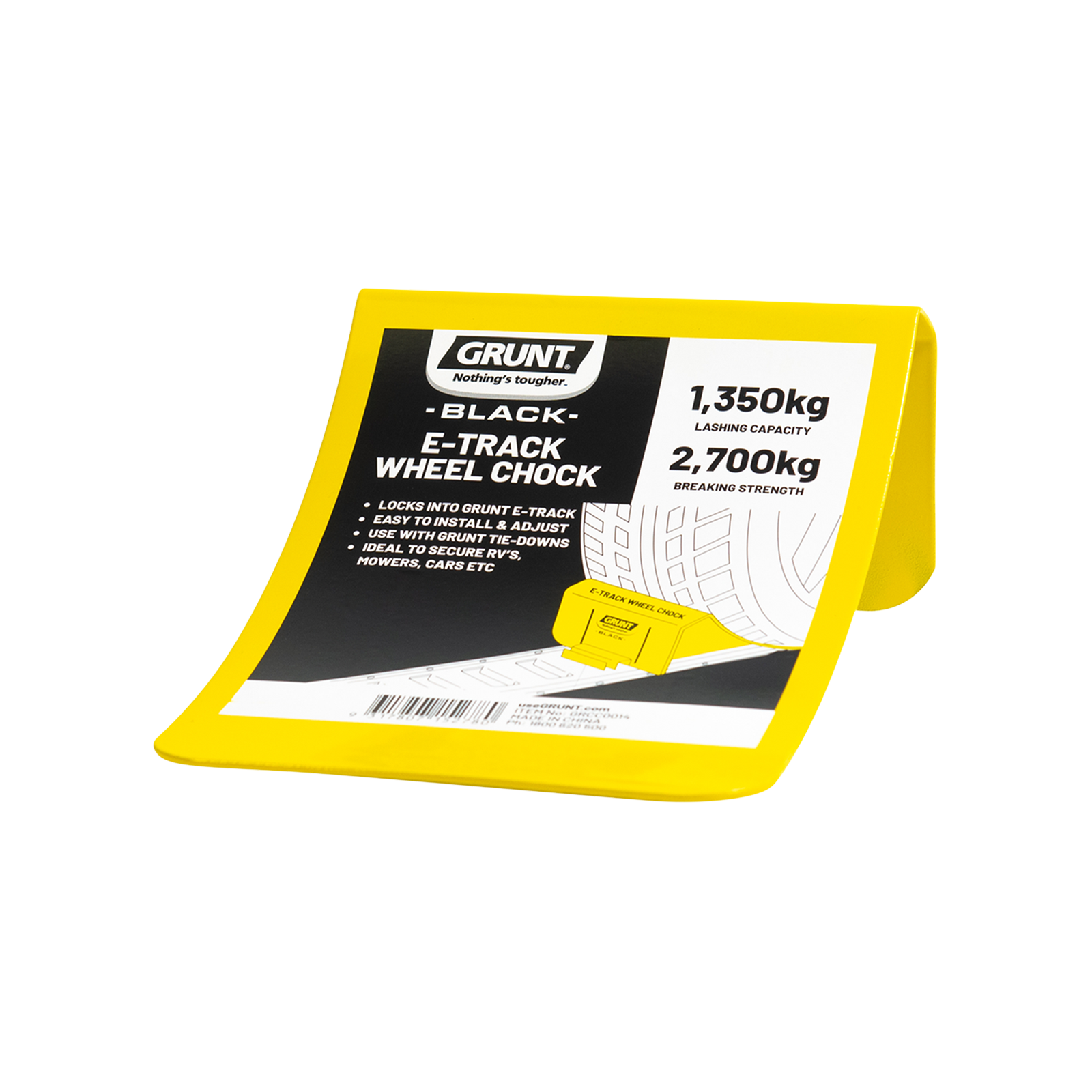 GRUNT E-Track Wheel Chock - 1 Set - Image 1 of 10
