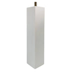 Adoored 53 x 53 x 250mm White Square Pine Furniture Leg - Image 1 of 4
