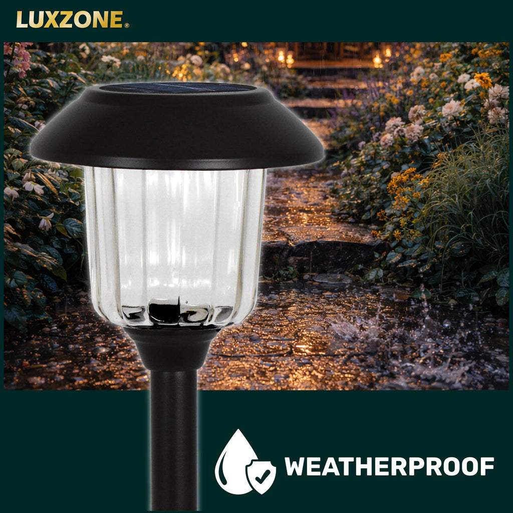 Luxzone 39cm 50lm Solar LED Pathway Light - 8 Pack - Image 3 of 11