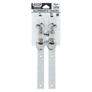 GRUNT 30cm Aluminium O Tracks - 2 Pack