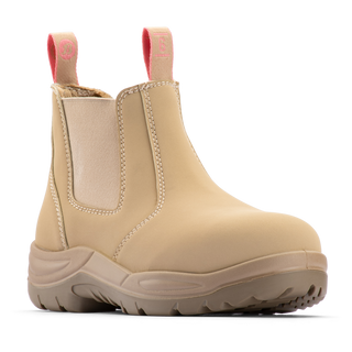 Bata Industrials Women's Sand Juno Slip On Safety Boot US Size 5