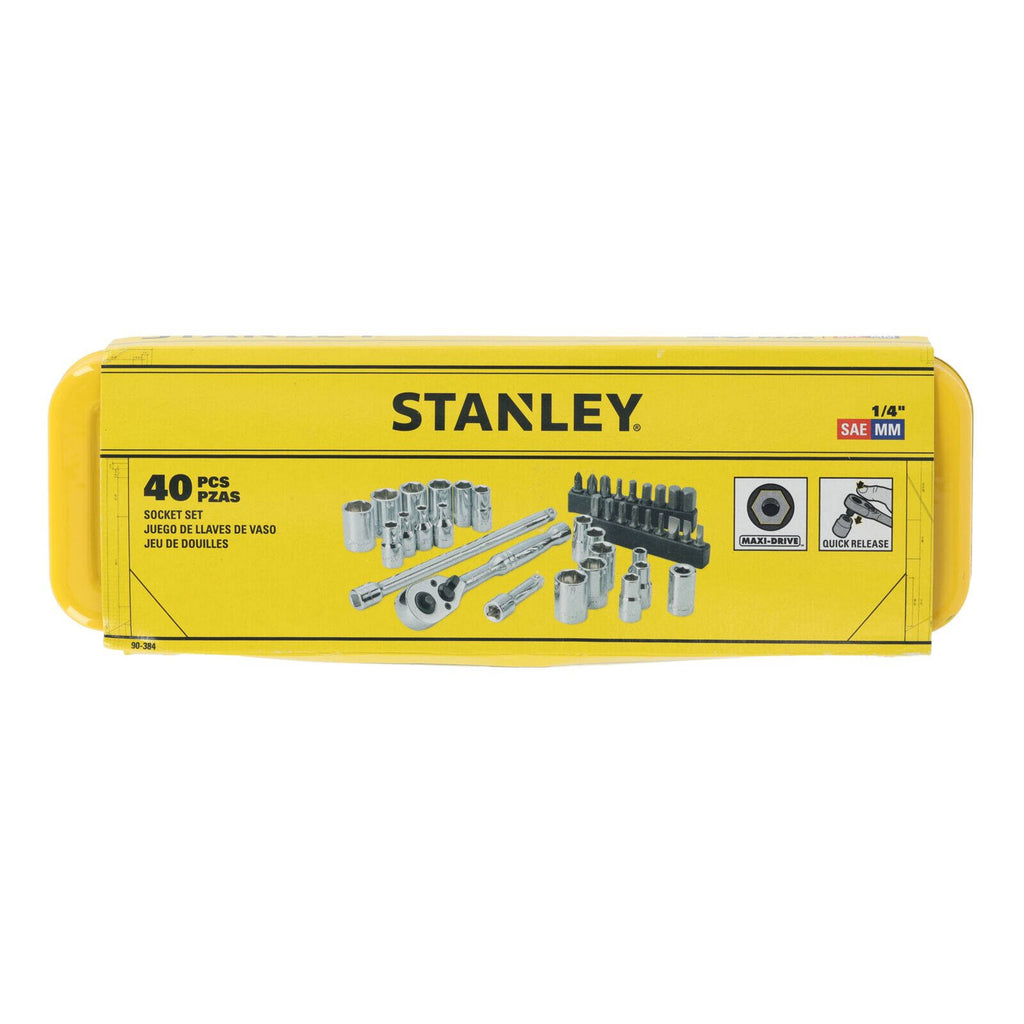 Stanley 1/4" Drive Socket Set - 40 Piece - Image 2 of 3