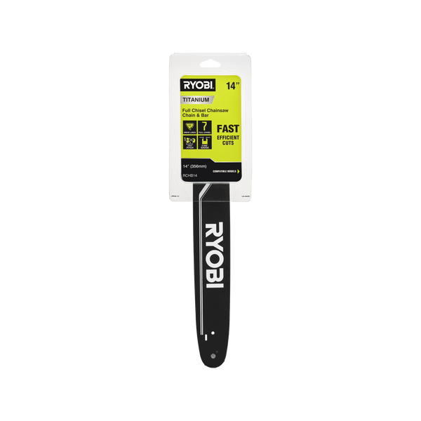 Ryobi 14” Titanium Chainsaw Chain and Bar Combo