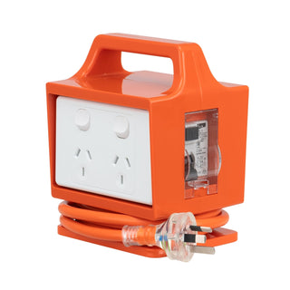 Click 4 Outlet Power Block with RCD Safety Switch