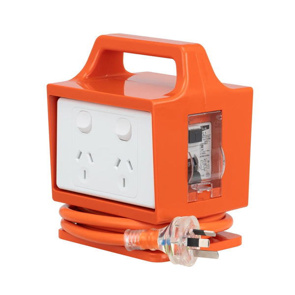 Click 4 Outlet Power Block with RCD Safety Switch