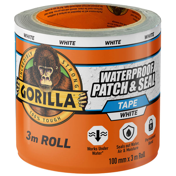 Gorilla 3m White Waterproof Patch And Seal Tape - White