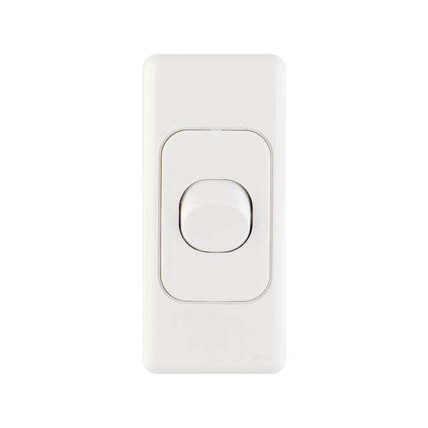 DETA Single Architrave Switch - White