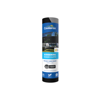 Coolaroo 1.83 x 3m Blackslate 90% UV block Privacy And Shade Screening Shade Cloth