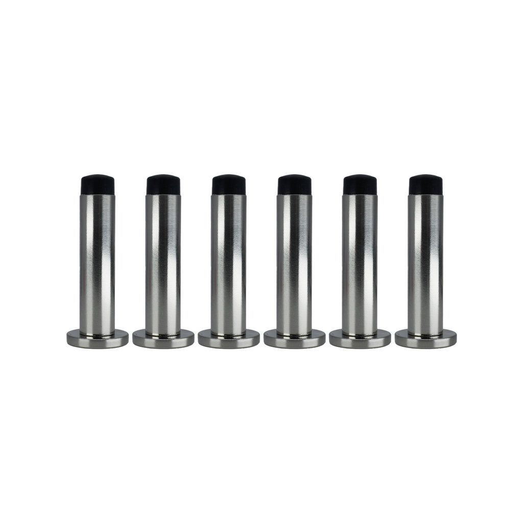 Adoored 85mm Satin Chrome Monument Door Stop - 6 Pack - Image 2 of 3