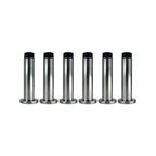 Adoored 85mm Satin Chrome Monument Door Stop - 6 Pack - Image 2 of 3