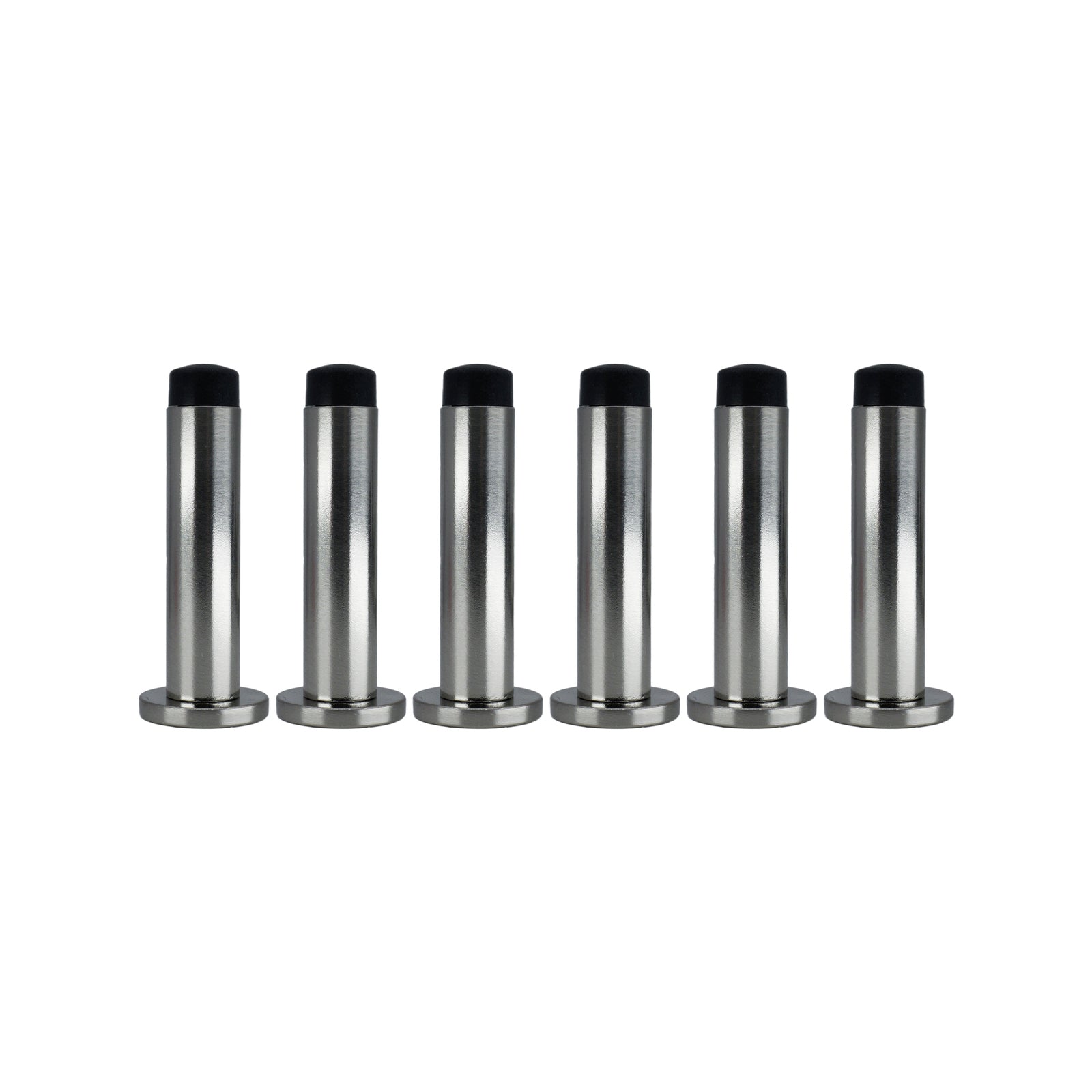 Adoored 85mm Satin Chrome Monument Door Stop - 6 Pack - Image 2 of 3
