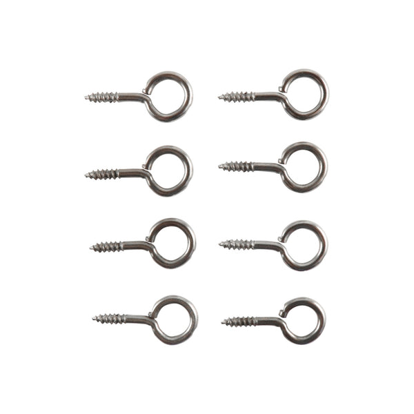 Everhang 7mm NP Screw Eye Hook - 8 Pack