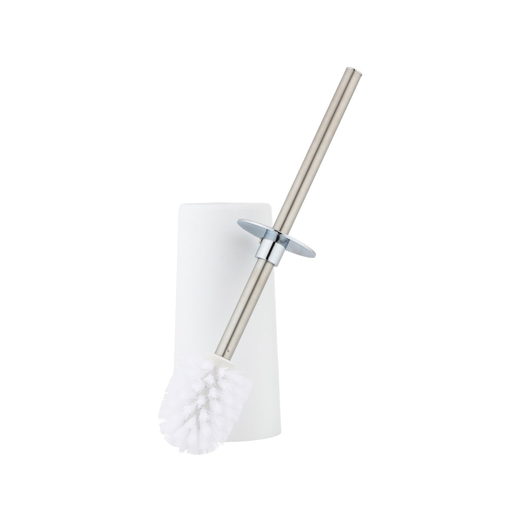 Barelli Matte White Plastic Toilet Brush &amp; Holder - Image 2 of 4
