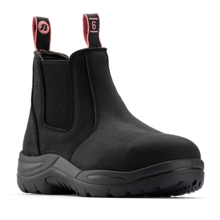 Bata Industrials Women's Black Juno Slip On Safety Boot US Size 5