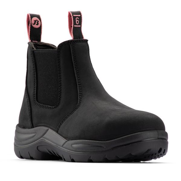Bata Industrials Women's Black Juno Slip On Safety Boot US Size 8