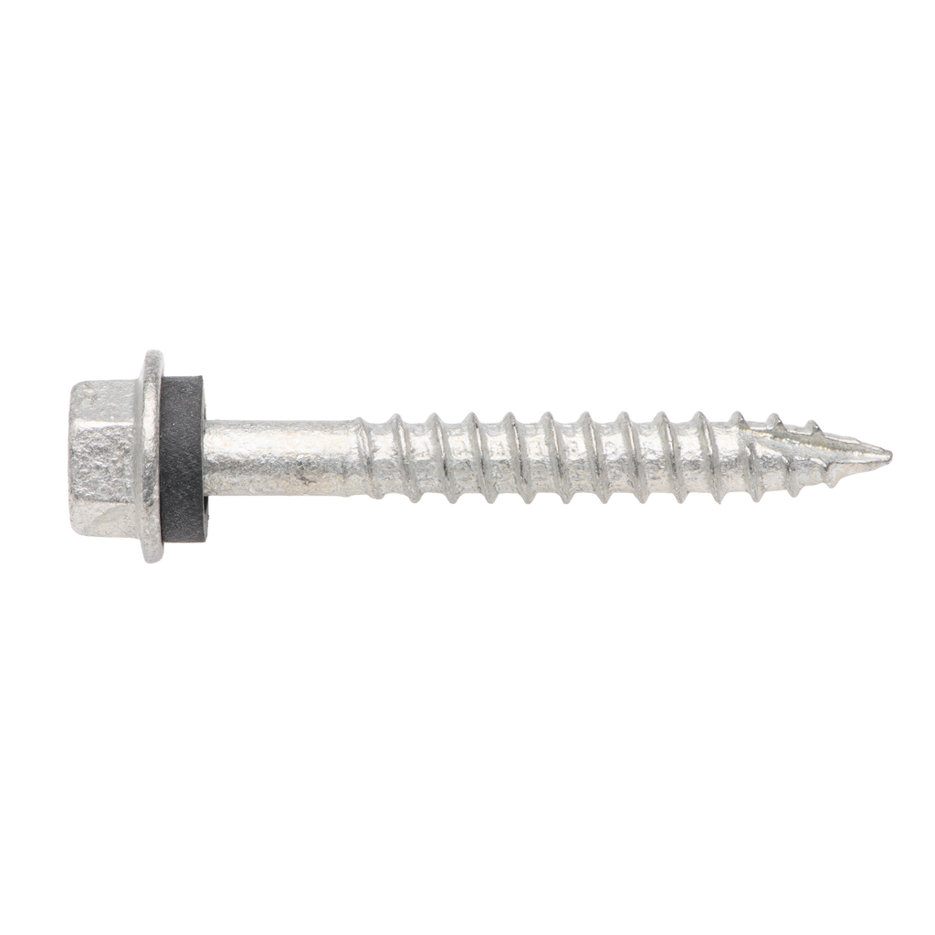 Buildex 14G x 50mm Class 3 Roofing Screws with Seal - 100 Pack - Image 2 of 3