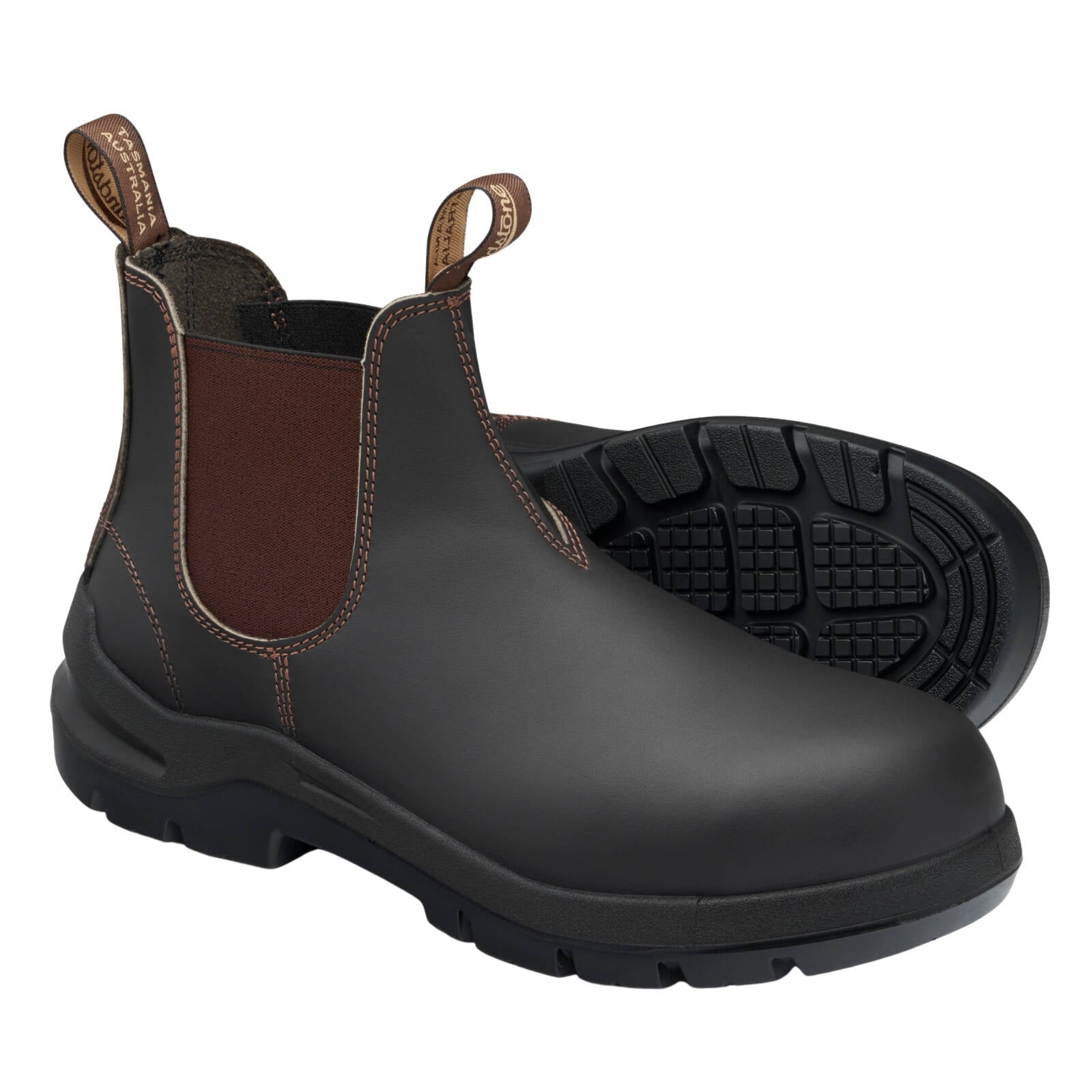 Blundstone Unisex Brown #7508 DuraFit Elastic-Side Safety - UK Size 12 - Image 1 of 11