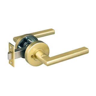 Delf Satin Brass Madrid Privacy Lever Set