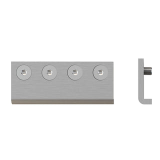 Rolltrak Satin Nickel Barn Door Track Joiner