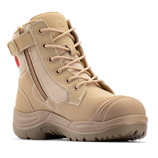 Bata Industrials Women's Sand Luna Side Zip Safety Boot US 6