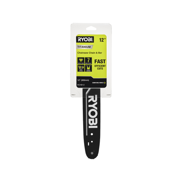 Ryobi 12” Titanium Chainsaw Chain and Bar Combo