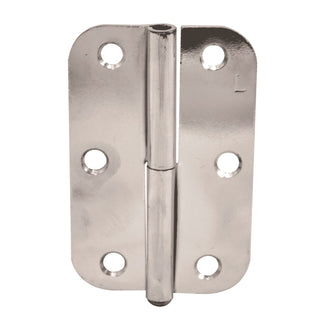 Lane 90mm Polished Chrome Left Hand Lift Off Pin Durasmooth Radius Hinge