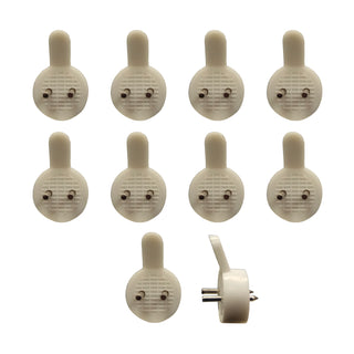Everhang Plastic Picture Hanging Utility Hook - 10 Pack