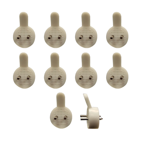 Everhang Plastic Picture Hanging Utility Hook - 10 Pack